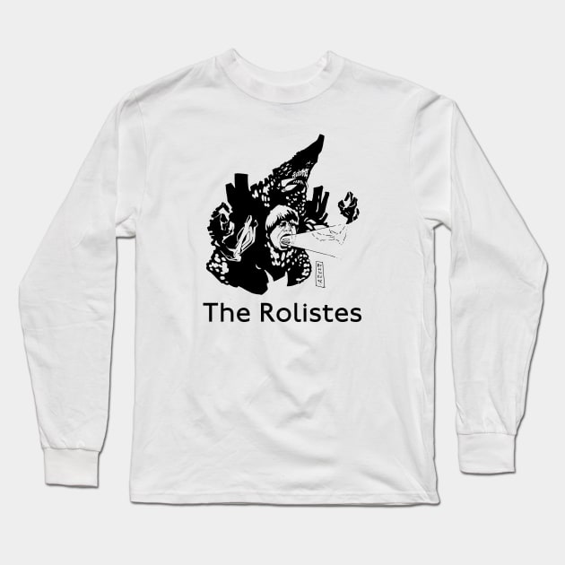 The Rolistes Podcast (Kaiju B&W) Long Sleeve T-Shirt by Kalum